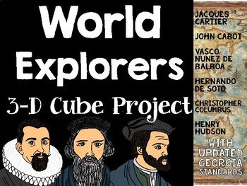 Preview of Georgia Explorers Cube Project- 3rd Grade