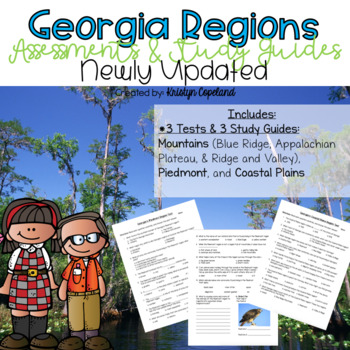 Preview of Georgia Regions & Habitats Assessment Pack