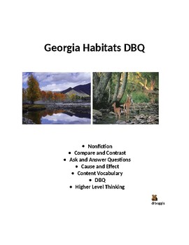 Preview of Georgia Habitats DBQ