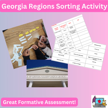 Preview of Georgia Juvenile & Adult Criminal Systems ~ Sorting Activity~ SS8CG4 & SS8CG5