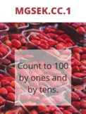 Georgia Kindergarten Math Standards Posters (Strawberry Theme)