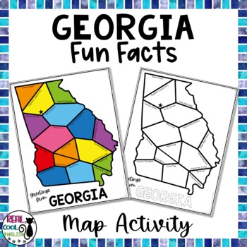 Preview of Georgia Map Activity | Fun State Facts