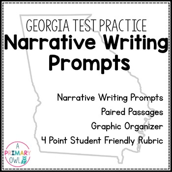 Preview of Test Prep Narrative Writing Prompts GMAS Practice
