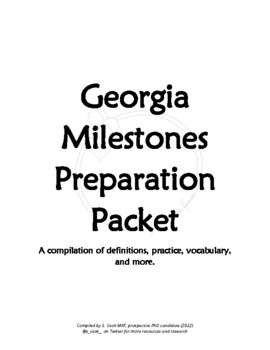 Preview of Georgia Milestones Preparation Booklet