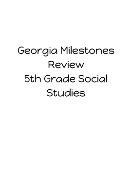 Preview of Milestones Review Packet- Social Studies