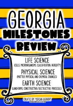 Preview of Georgia Milestones Science Review 5th grade