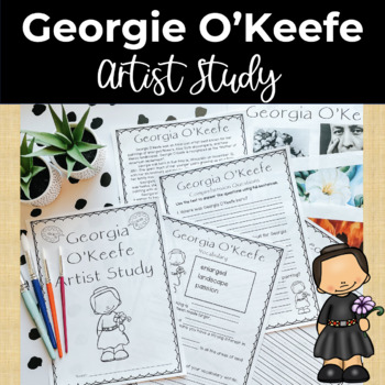 Preview of Georgia O'Keefe Famous Artist Study and Close Reading Packet
