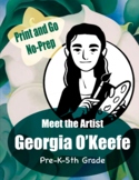Georgia O’Keefe Printable | Meet the Artist Worksheet | Wo