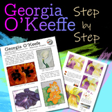 Georgia O'Keefe - Watercolor Flower - Step by Step - Art L