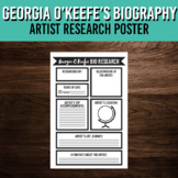 Georgia O'Keefe's Artist Biography Research Poster | Print