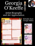 Georgia O'Keeffe Art Activities, Google Slides (Editable),