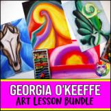 Georgia O'Keeffe Art Lessons O'Keeffe Art Project Activity Bundle