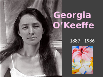 Preview of Georgia O'Keeffe Flower Art Lesson