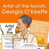 Georgia O'Keeffe Inspired Artist of the Month Bulletin Boa