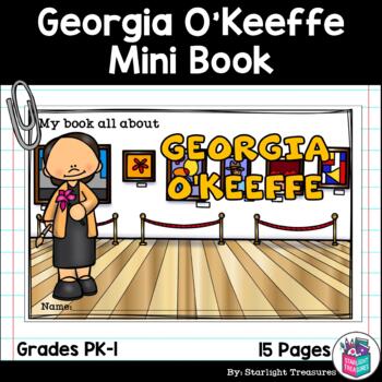 Preview of Georgia O'Keeffe Mini Book for Early Readers: Women's History Month