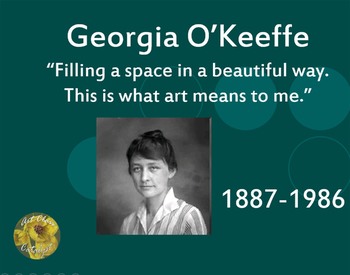 Preview of Georgia O'Keeffe Power Point (Abstract)