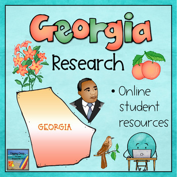 Preview of Georgia Padlet - A Student Webpage & Research Activity