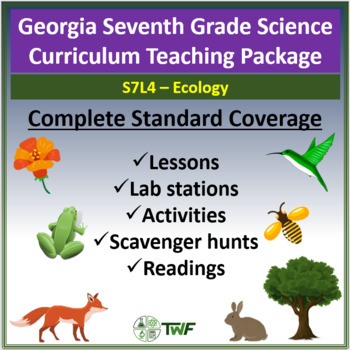 Preview of Georgia Standards of Excellence (GSE) Bundle - 7th Grade - S7L4: Ecology