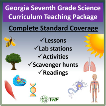 Preview of Georgia Standards of Excellence - 7th Grade Science - Complete Resource Package