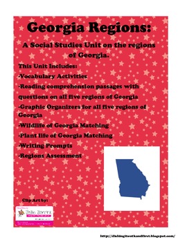 Preview of Georgia Regions : A 1st and 2nd Grade Social Studies Unit