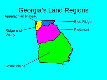 Georgia Regions & Rivers PowerPoint goes along with Common Core Reading ...