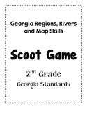 Georgia Regions, Rivers and Map Skills SCOOT game 2nd Grade