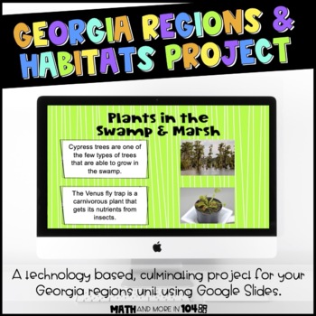 Preview of Georgia Regions and Habitats Project - Google Slides