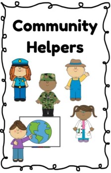 Preview of Georgia SSKE1 Community Helpers Emergent Reader *color and black & white*
