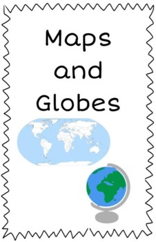 Preview of Georgia SSKG2 Maps and Globes Emergent Reader * color & black and white*