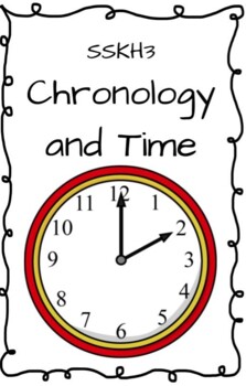Preview of Georgia SSKH3 Time and Chronology Emergent Reader *Black and White & Color*