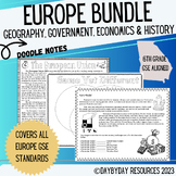 Georgia Sixth Grade Social Studies: Europe Bundle (All Domains)