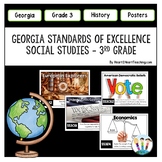 Georgia Standards of Excellence 3rd Grade Social Studies Posters