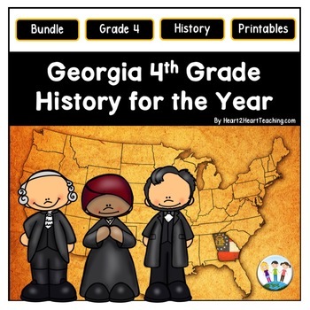 Preview of Georgia Standards of Excellence 4th Grade Social Studies American History BUNDLE