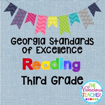 Preview of Georgia Standards of Excellence Posters Third Grade Reading