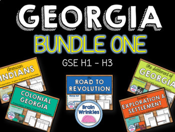 Preview of Georgia Studies Bundle One (SS8H1, SS8H2, SS8H3)