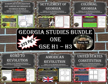 Preview of Georgia Studies Bundle One (SS8H1, SS8H2, SS8H3)