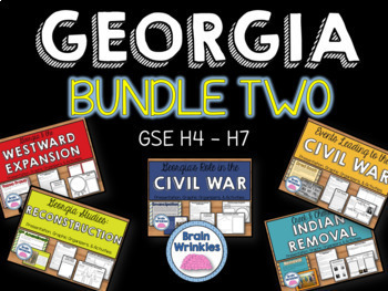 Preview of Georgia Studies Bundle Two (SS8H4, SS8H5, SS8H6, SS8H7)