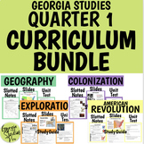 Georgia Studies Curriculum BUNDLE Quarter 1 (SS8G1 SS8H1 S