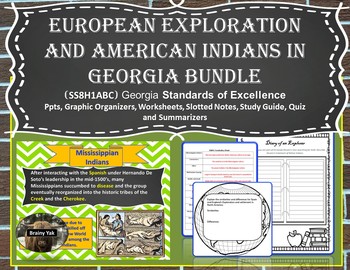 Preview of Georgia Studies: European Exploration and American Indians in Georgia (SS8H1abc)