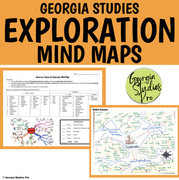 Preview of Georgia Studies Exploration Mind Map Assignment SS8H1