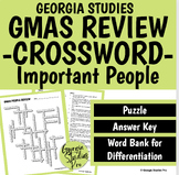 Georgia Studies GMAS Important People Crossword Review