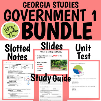 Preview of Georgia Studies Government Part 1 BUNDLE SS8CG1 SS8CG2 SS8CG3