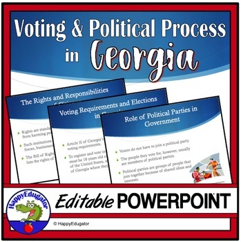 Preview of Georgia Studies - Voting and Political Process PowerPoint