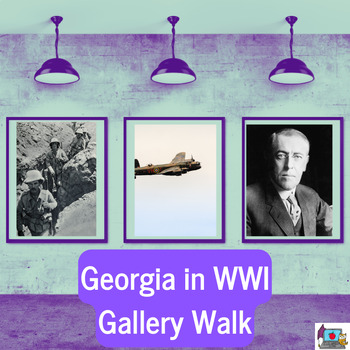 Preview of Georgia in WWI Gallery Walk (SS8H8)-Print & Go DBQ Activity!