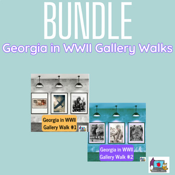 Preview of Georgia in WWII SS8H9 Activity~ Gallery Walk Bundle of 2~ No Prep!