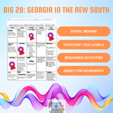 Georgia in the New South Big 20- No Prep (SS8H7)