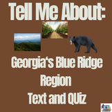 Georgia's Blue Ridge Informational Passage with Quiz (BUND
