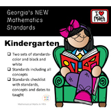 Georgia's NEW Math Standards- Kindergarten