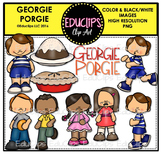 Georgie Porgie Nursery Rhyme Clip Art Bundle {Educlips Clipart}