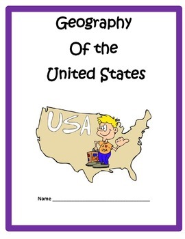 Preview of Georgraphy of the U.S. PowerPoint and Notes 4th Grade SS